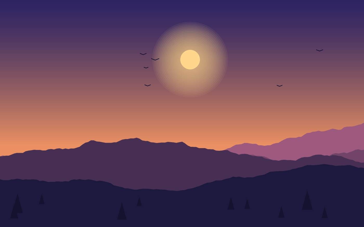 Landschaftsillustration