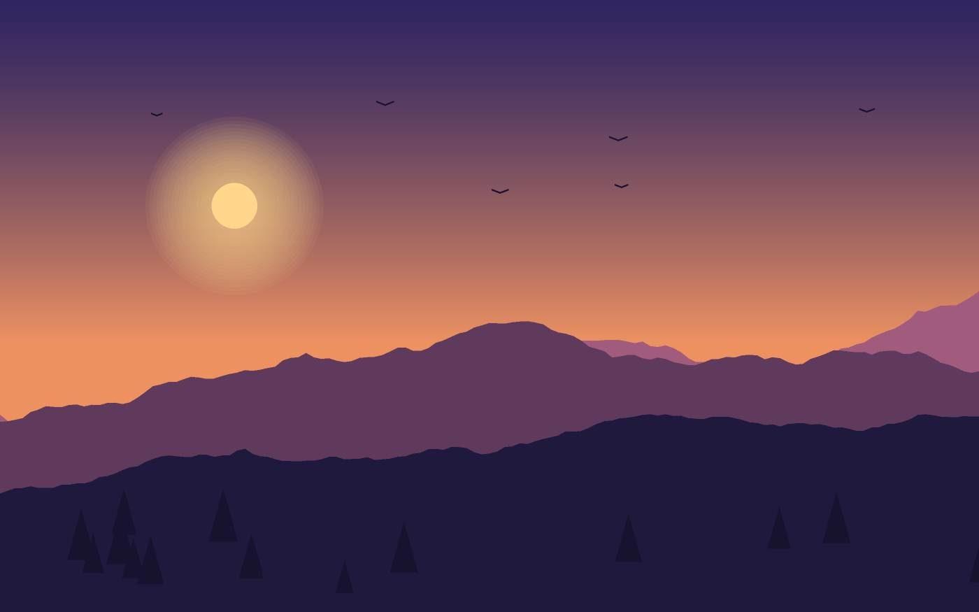 Landschaftsillustration