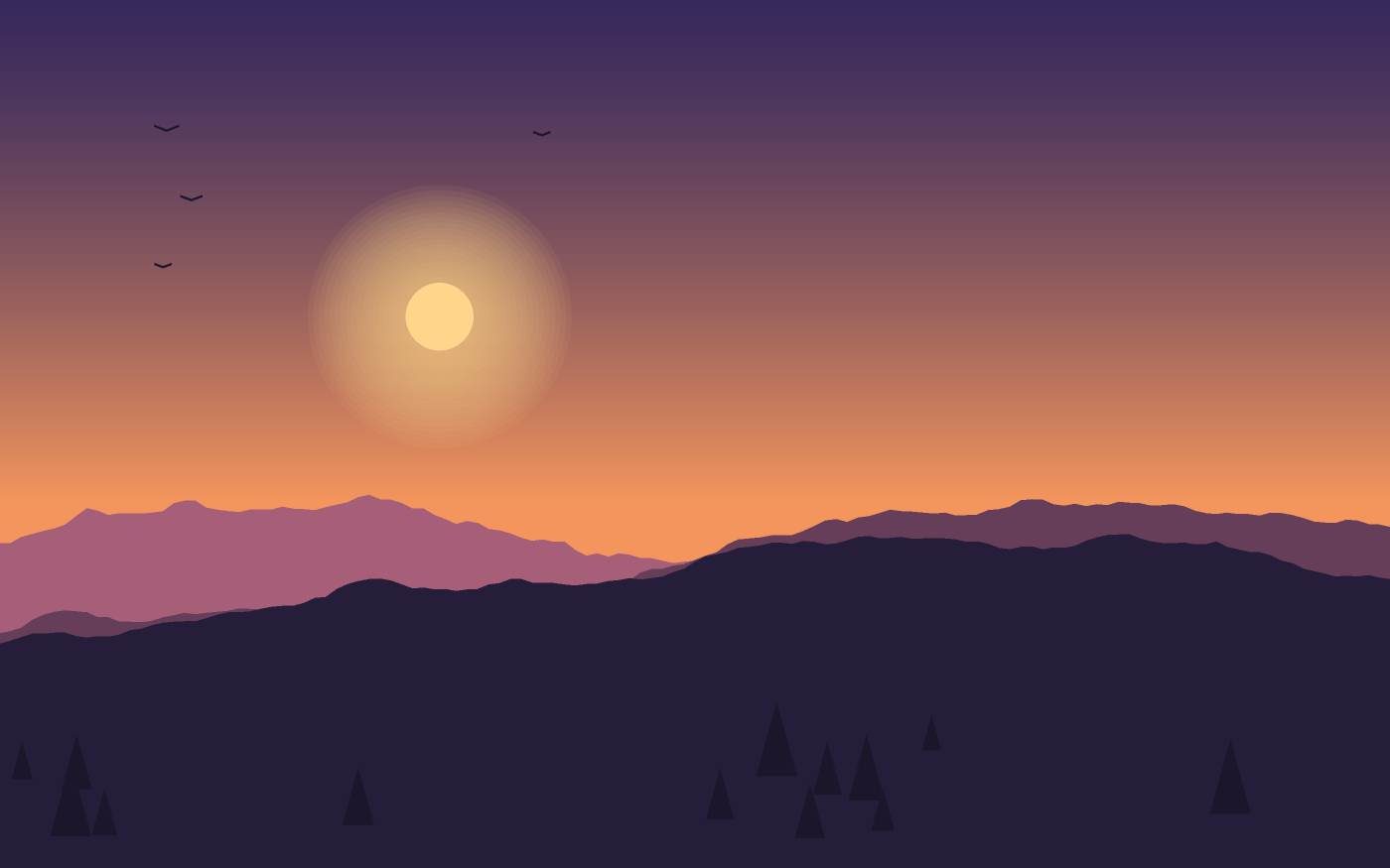 Landschaftsillustration