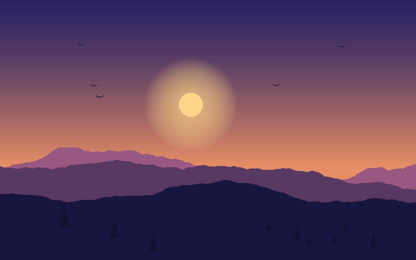 Ilustrace krajiny