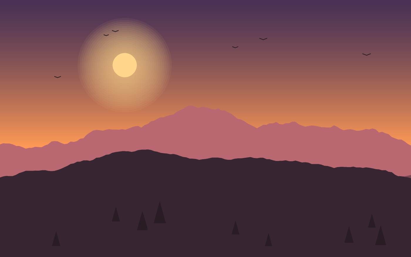 Ilustración de un paisaje