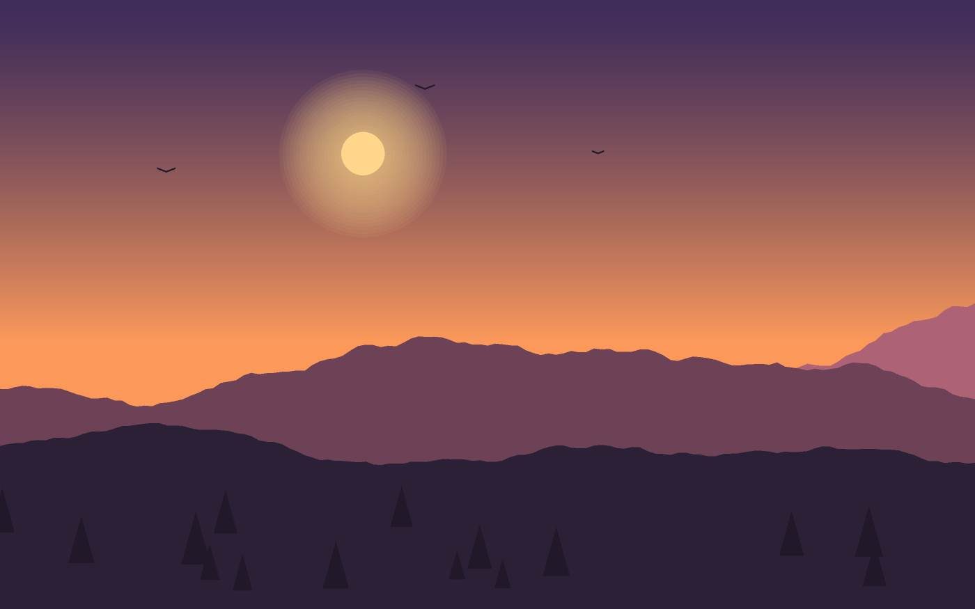 Ilustración de un paisaje