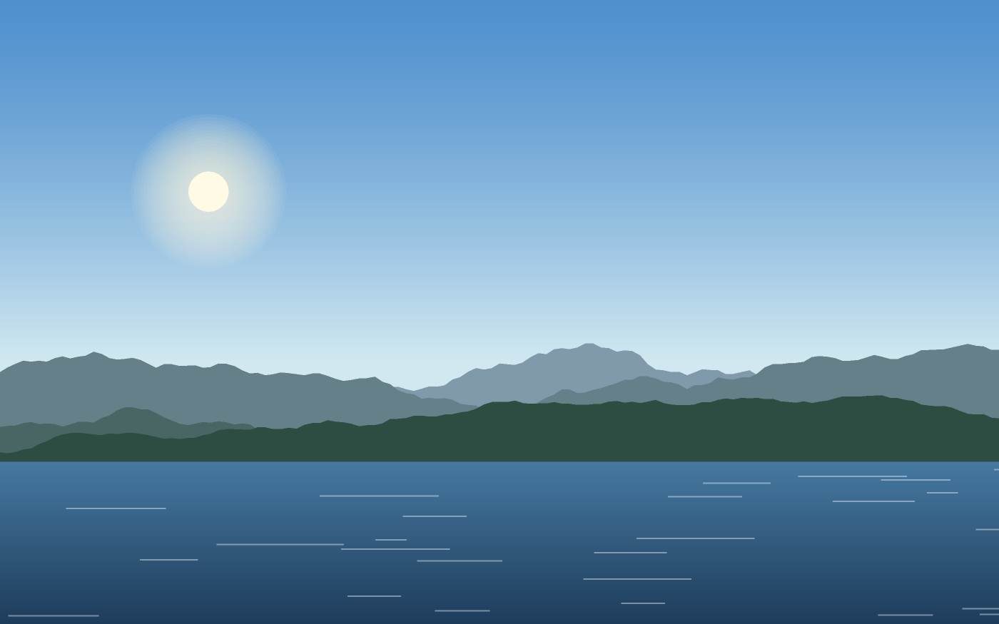 Ilustración de un paisaje