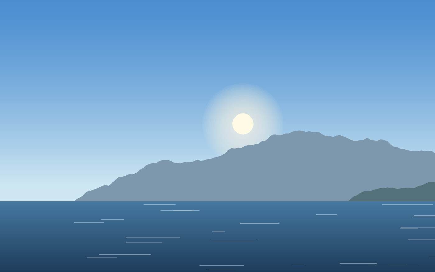 Illustrazione di un paesaggio