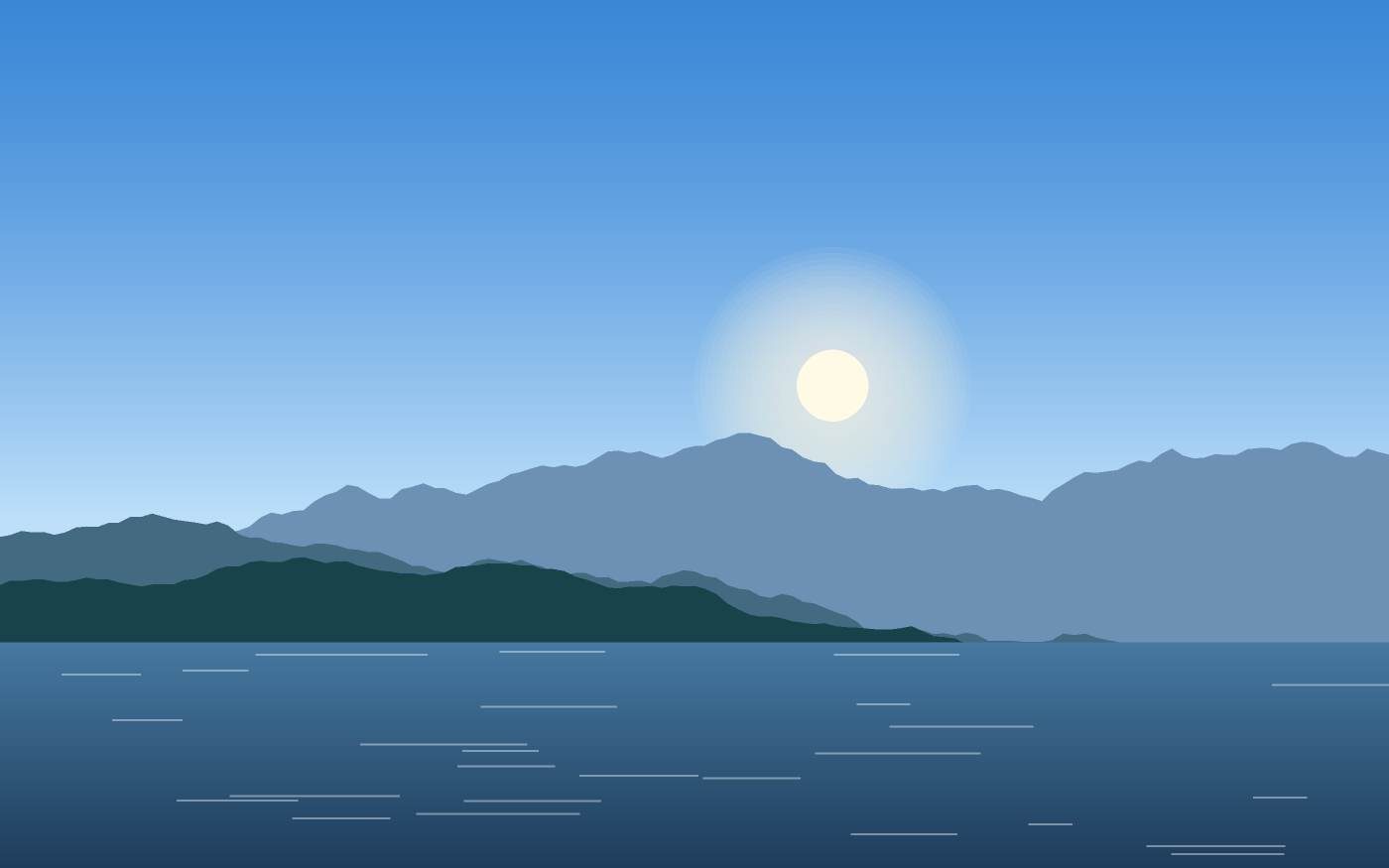 Illustrazione di un paesaggio
