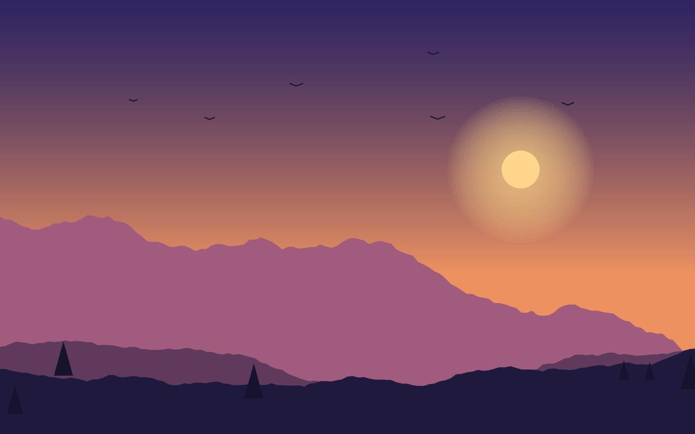 Landschapsillustratie