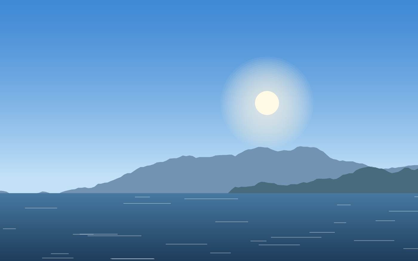 Ilustração de uma paisagem
